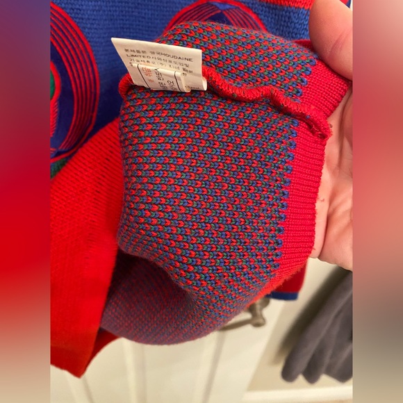 SOLD Vintage Loud Michiko Koshino Knit Embroidered Sweater - Picture 12 of 15